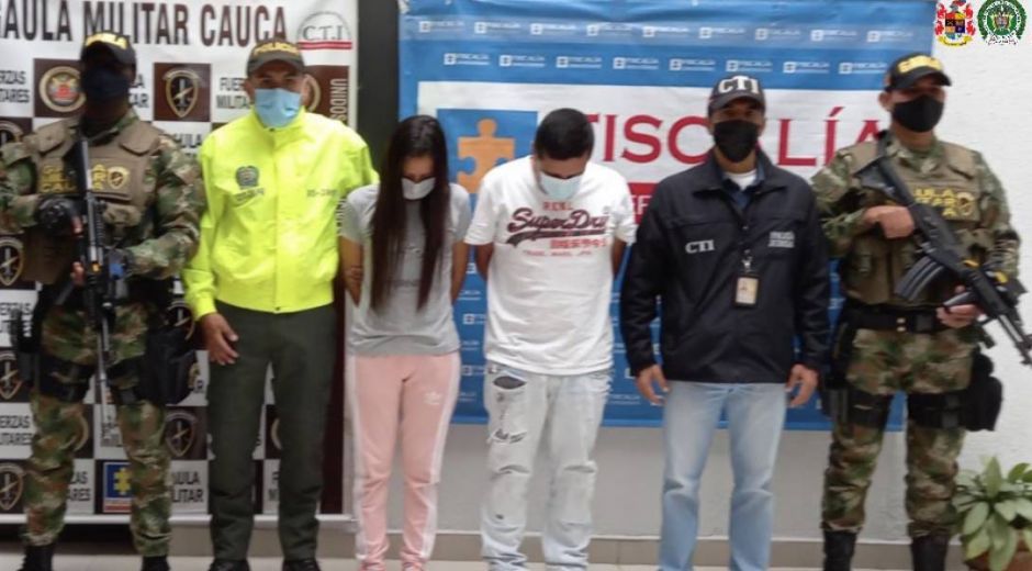 Fiscalía Micheline Vásquez Murillo y Édgar Alexander Méndez.