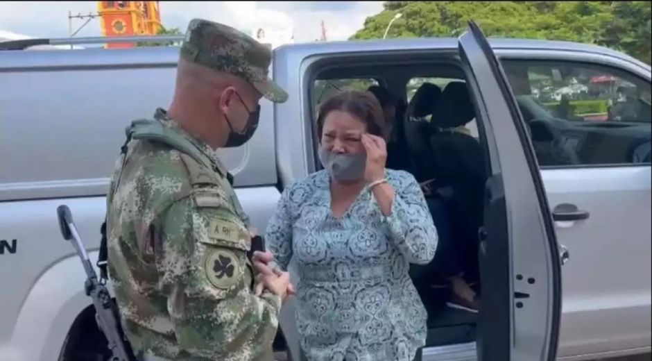 Empresaria rescatada en el Valle del Cauca.