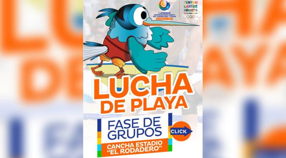 Lucha de Playa de los I Juegos Centroamericanos y del Caribe Mar y Playa 2022