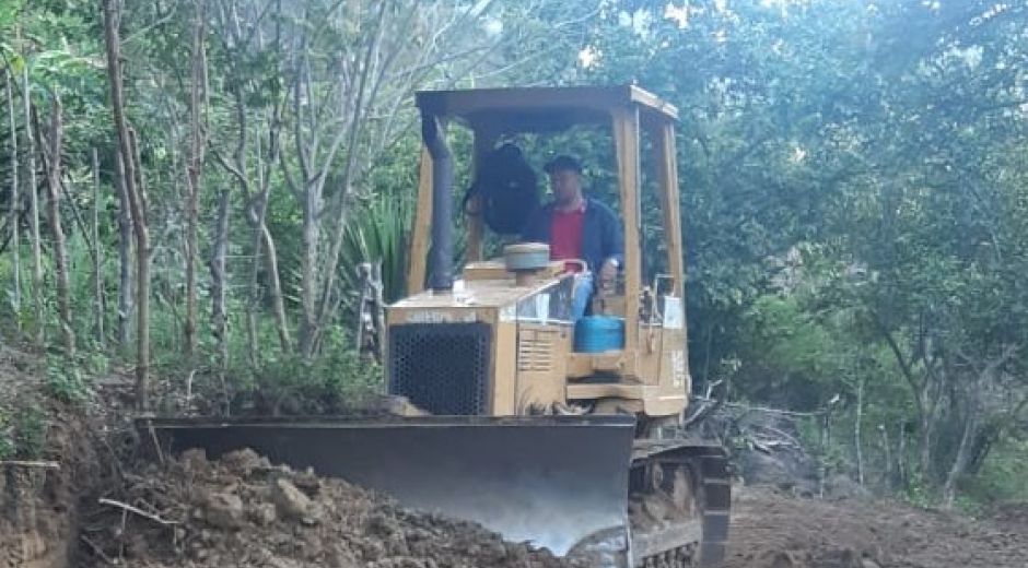 Cortesía. Una máquina trabajando en la Sierra.