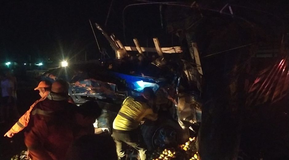 Cortesía. Terrible accidente.