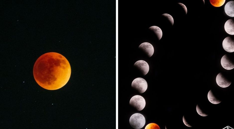 Instagram @martinziur Eclipse lunar desde Santa Marta