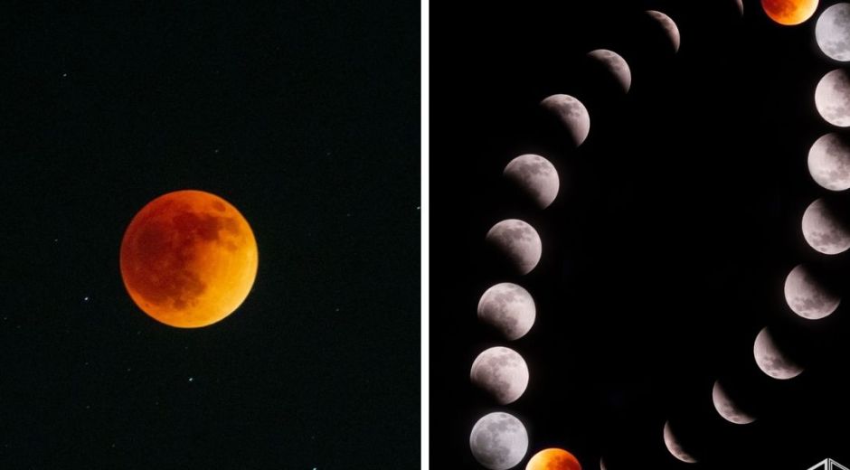 Eclipse lunar desde Santa Marta