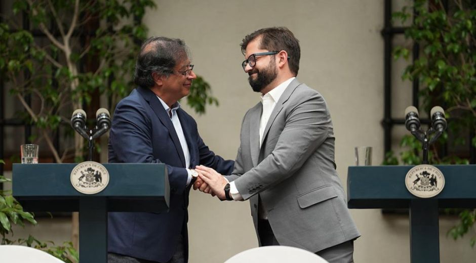 Gustavo Petro y Gabriel Boric