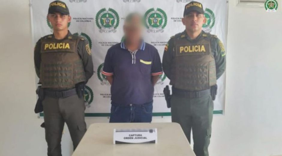 Luiggy Carretero Arrieta se entregó a la Policía Nacional en el municipio de Mahates, Bolívar.