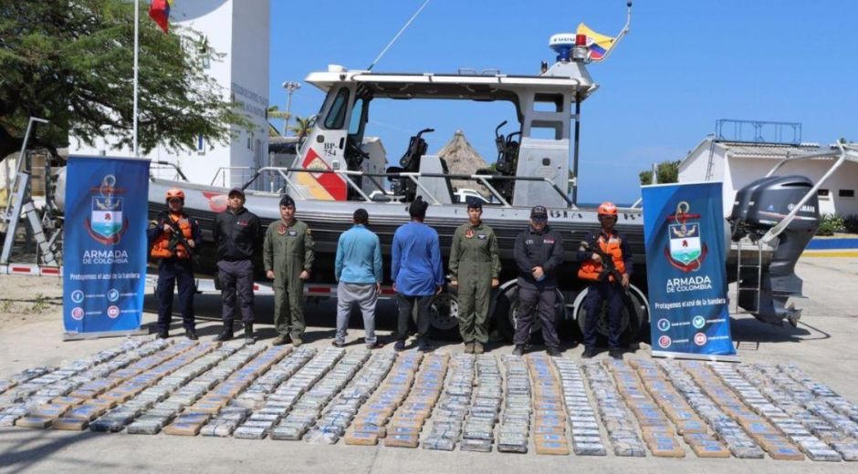 Archivo. Capturados y cocaína incautada cerca a Puerto Bolívar.