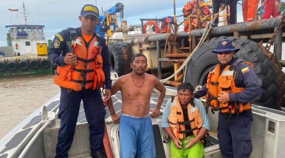 Pescadores rescatados.