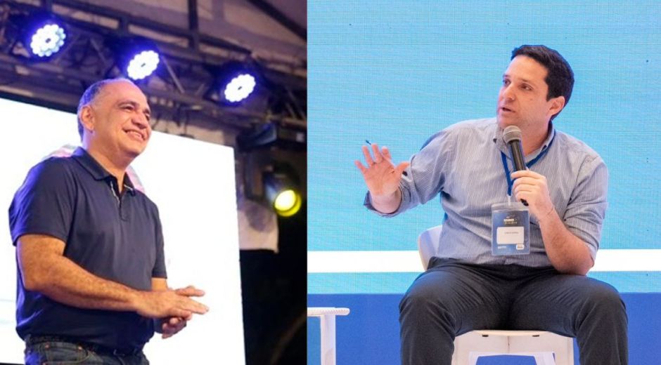 Carlos Pinedo y Camilo George, director de Pro Santa Marta
