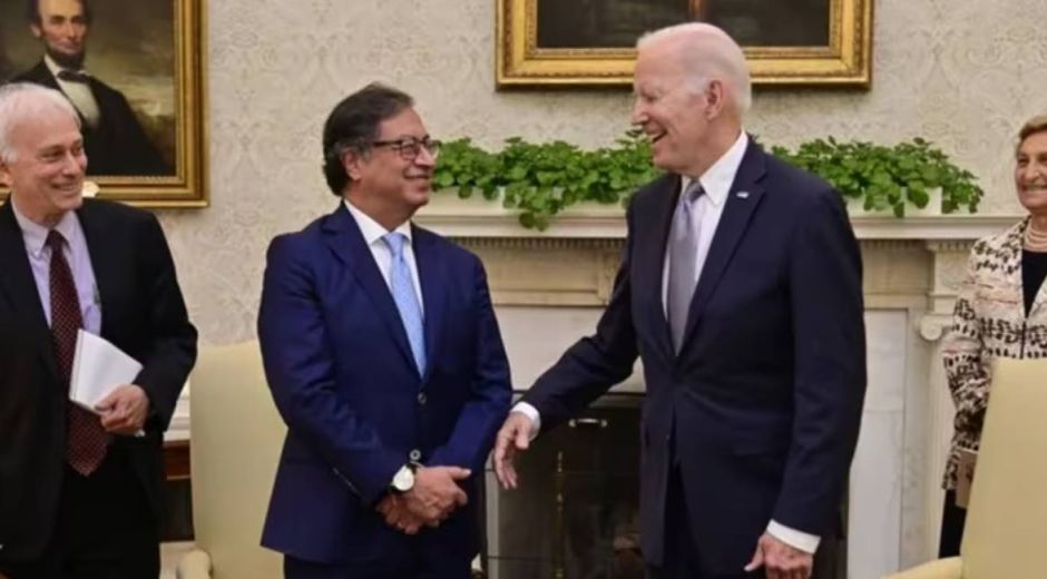 Gustavo Petro y Joe Biden.