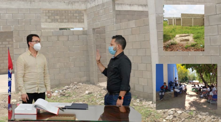 Referencia Así está ahora el colegio en el corregimiento de Bermejal.