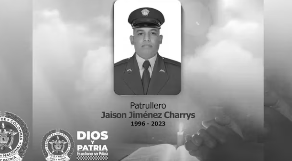 Patrullero Jaison Jiménez Charrys.