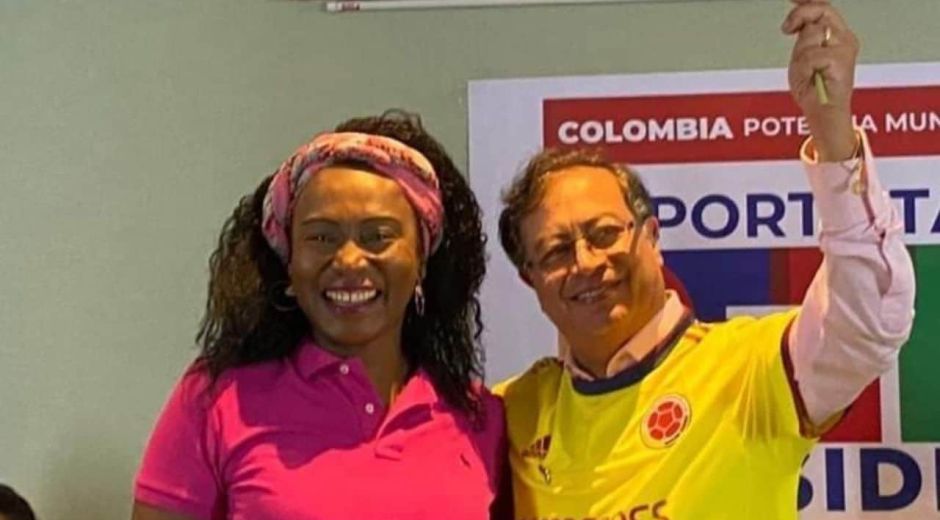 María Isabel Urrutia y Gustavo Petro