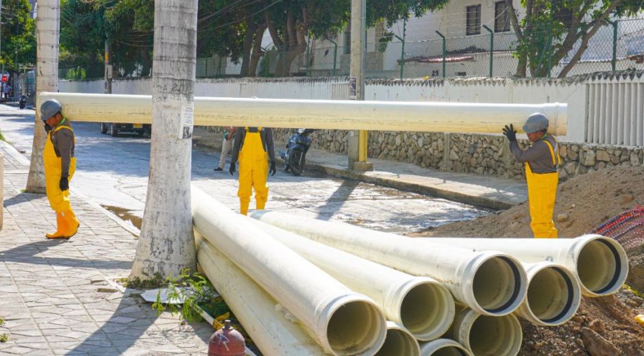 Obras de la Essmar en Tamacá. 