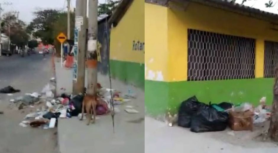 Así lucen las afueras de un colegio en Gaira. 