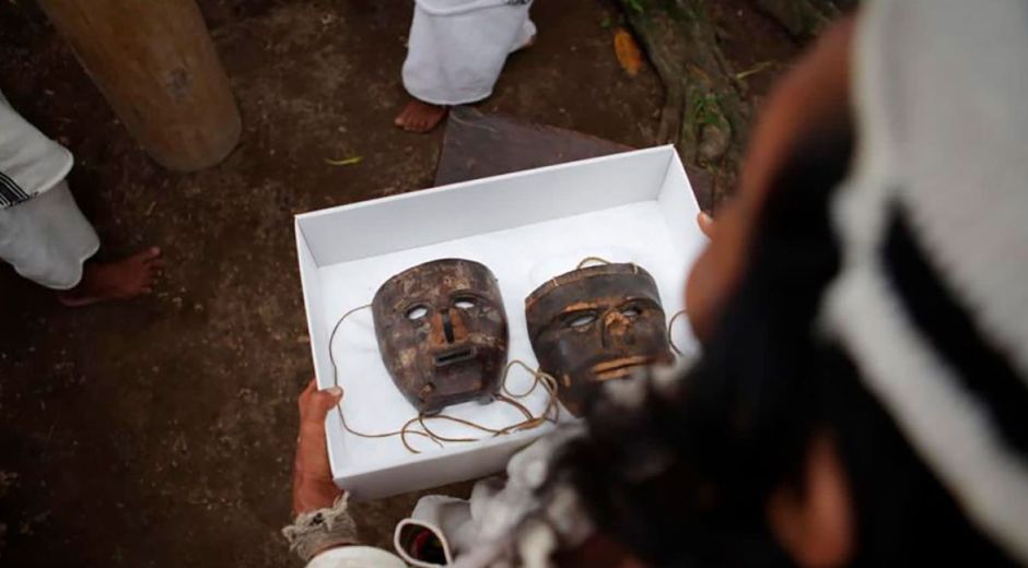 Máscaras kogui recuperadas