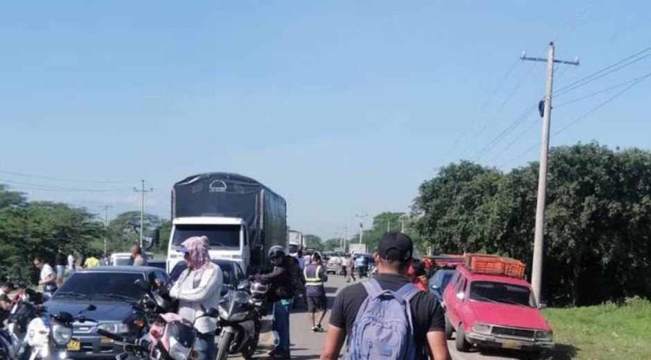Bloqueos en el sur de La Guajira.
