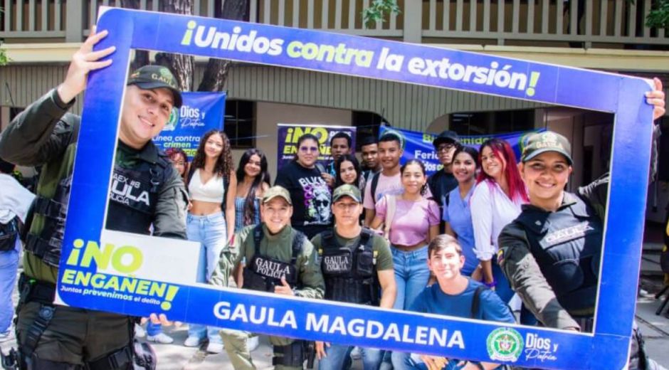 Unimagdalena: realizó la I Feria Interactiva “Unidos contra la extorsión” liderada por el Gaula