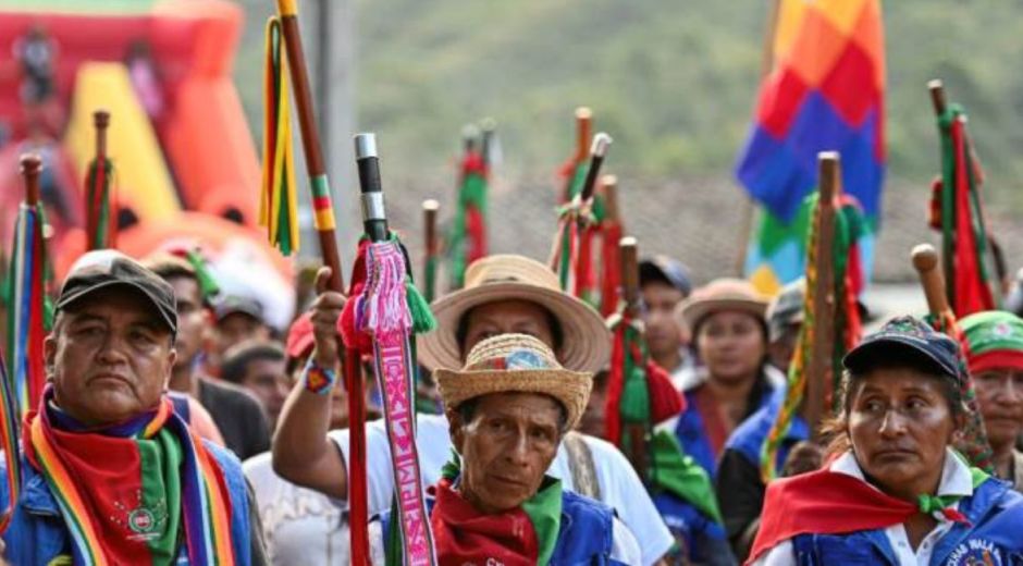 Comunidad indígena nasa informa movilización masiva hacia Bogotá.