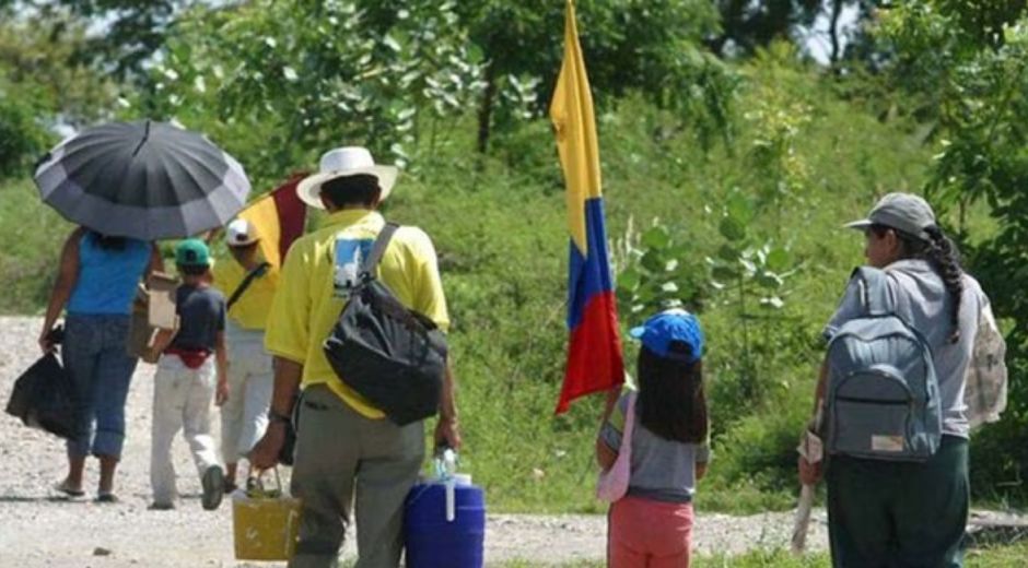 Víctimas del desplazamiento forzado 