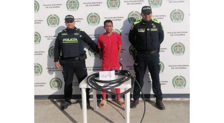 Policía Metropolitana de Santa Marta. Capturado.