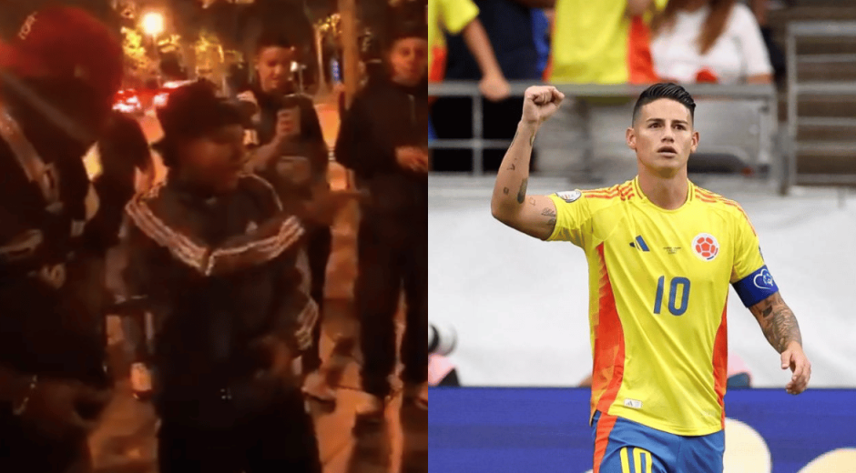 Cortesía Joven samario sorprende a James con freestyle en las calles de Madrid