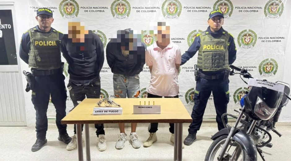 Capturados por la Policía. 