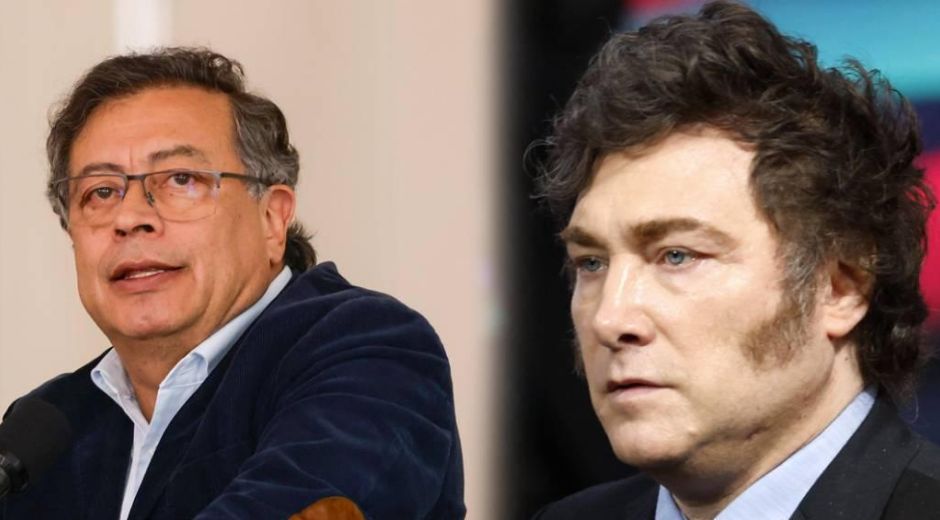 zona cero. El Presidente Gustavo Petro y el mandatario de Argentina, Javier Milei.
