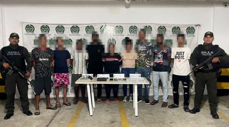 Presuntos 'Pepes' capturados.