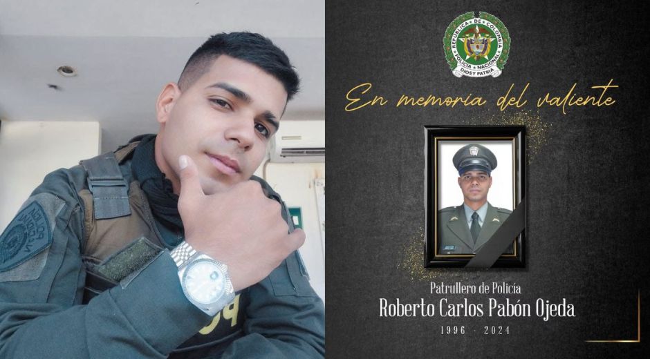 Roberto Carlos Pabón fue identificado el policía asesinado en manos, presuntamente, del ELN