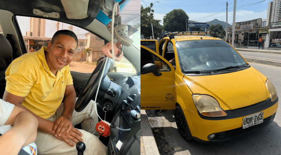 Taxista Edelson Mercado