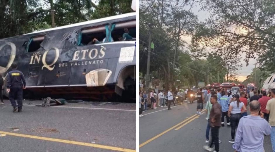 Bus accidentado. 