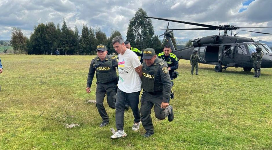 Harold Echeverry cuando era trasladado a cárcel de Cómbita.