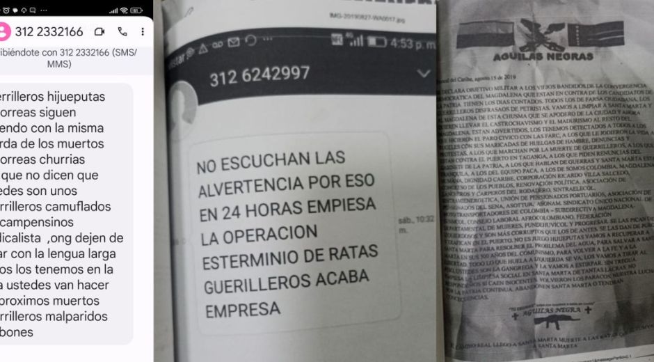 Amenazas sistemáticas contra miembros del sindicato de la empresa Drummond. 