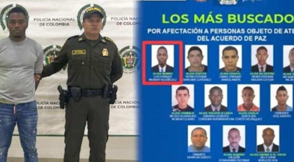 Luis Enrique Murray Rodríguez en el cartel de los más buscados.