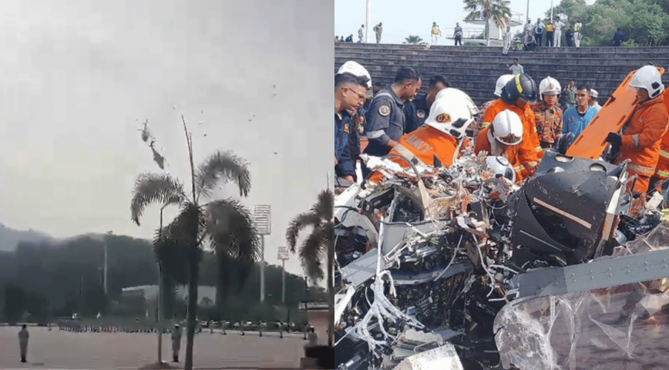 Diez muertos diez dejó el choque de dos helicópteros de la Marina en Malasia