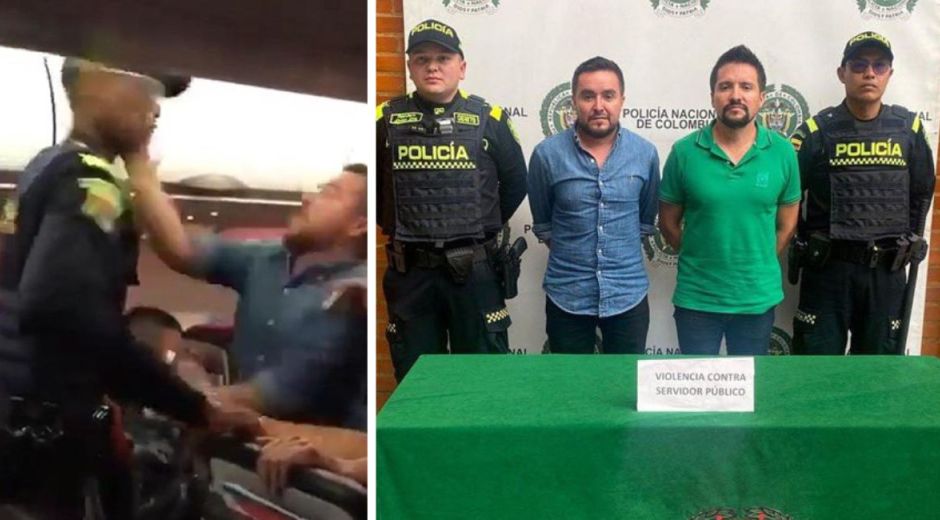 Capturados por agresión a un funcionario público.