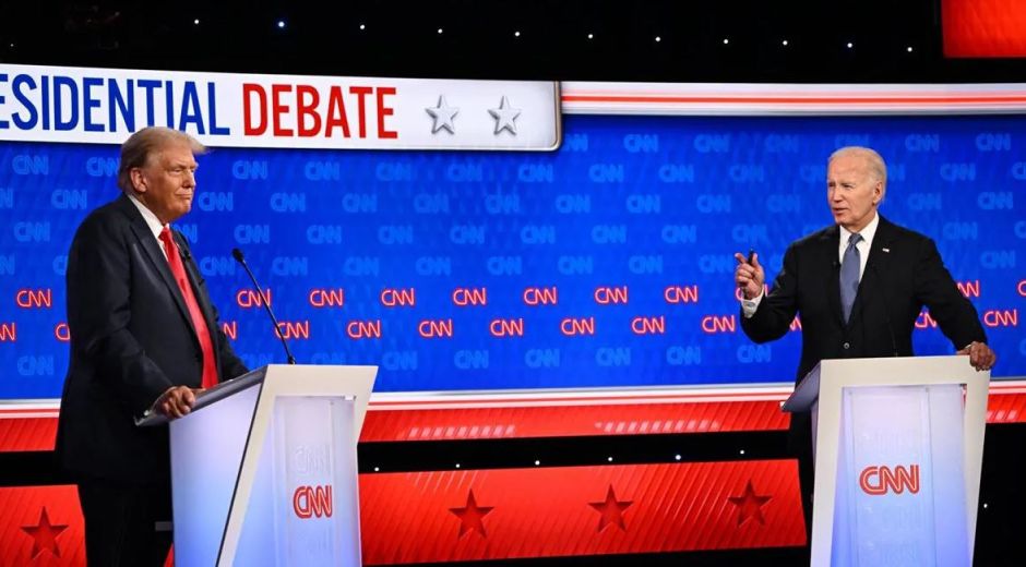 Debate presidencial entre Donald Trump Y Joe Biden