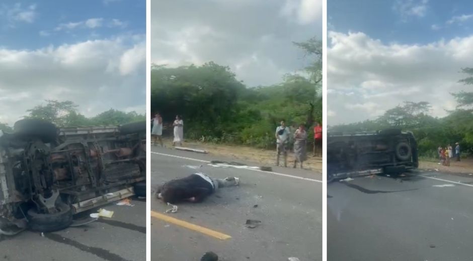 Fatídico accidente entre motociclista y vehículo. 