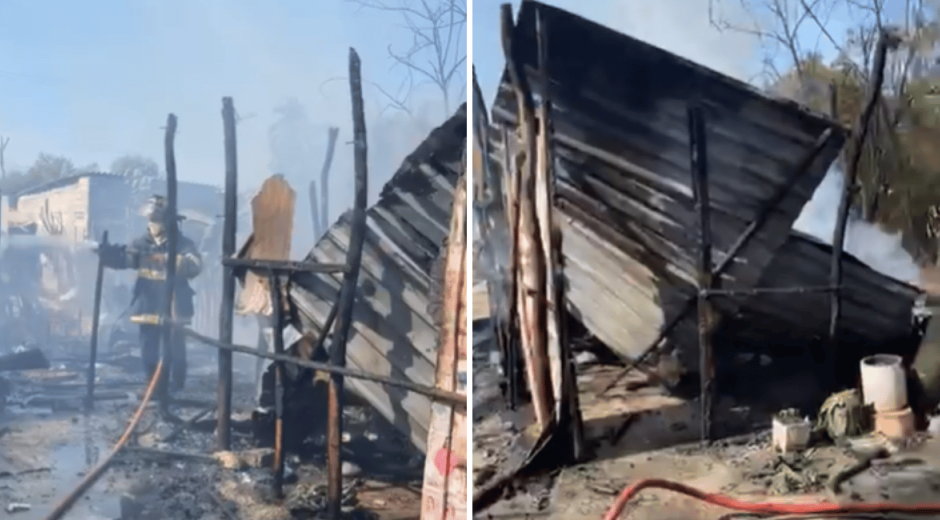 Incendio arrasa con una casa en el barrio La Alborada de Ciénaga