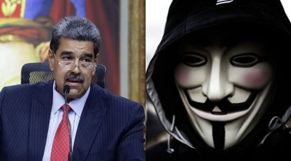 Nicolás maduro y anonymous