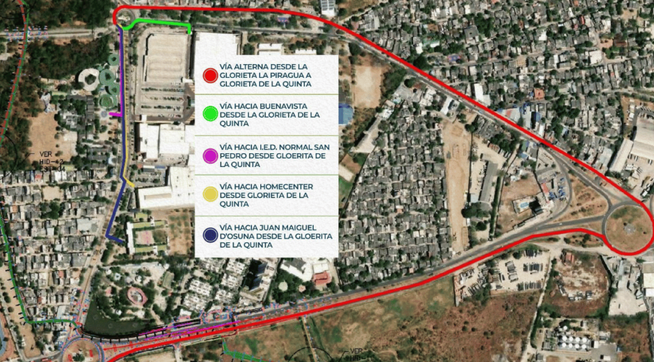 Rutas alternas hacia el Buenavista