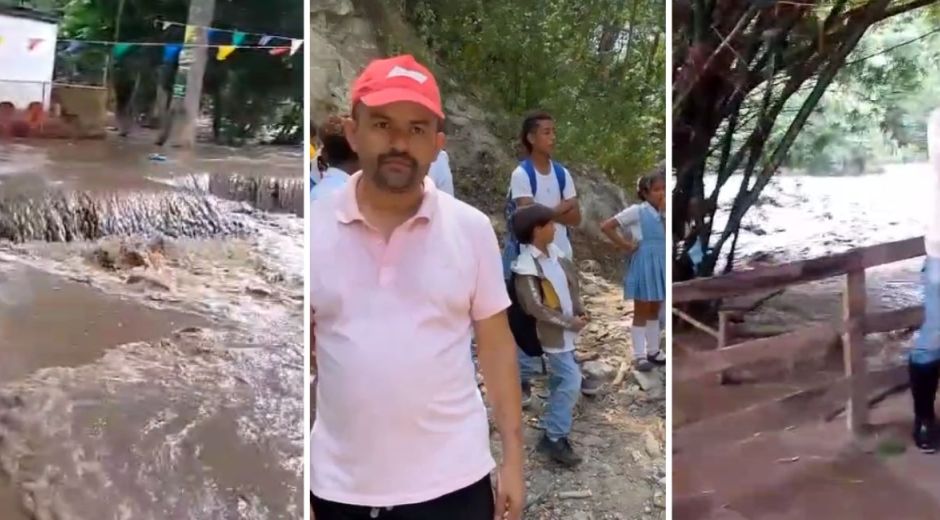 La comunidad está incomunicada, los niños no pueden ir a la escuela ni los campesinos sacar sus cosechas.