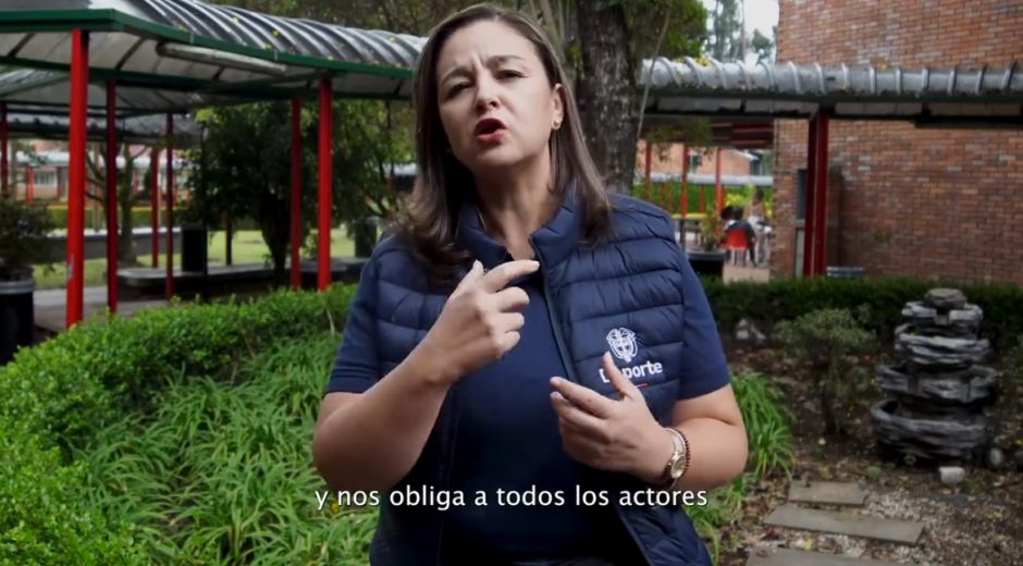 Ministra de deporte, luz Cristina López 