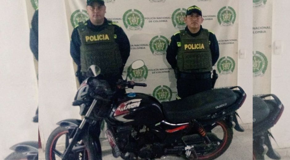 Cortesía Recuperación de motocicleta