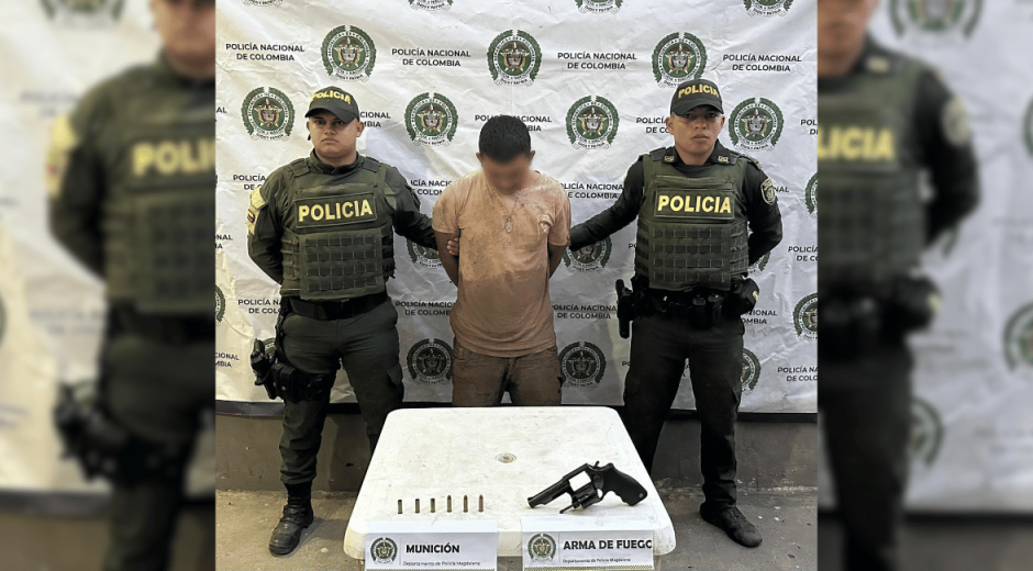 Policía Magdalen Sujeto capturado en Pivijay