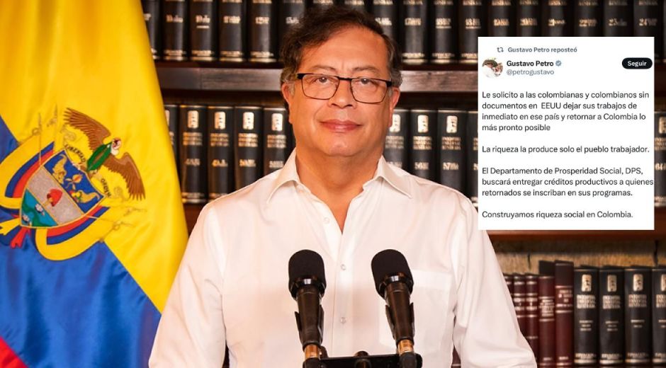 gustavo petro mediante X.