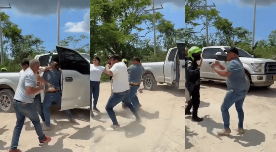 ‘A los golpes’: exalcalde de Ciénaga, Luis Tete Samper, protagonizó bochornosa pelea