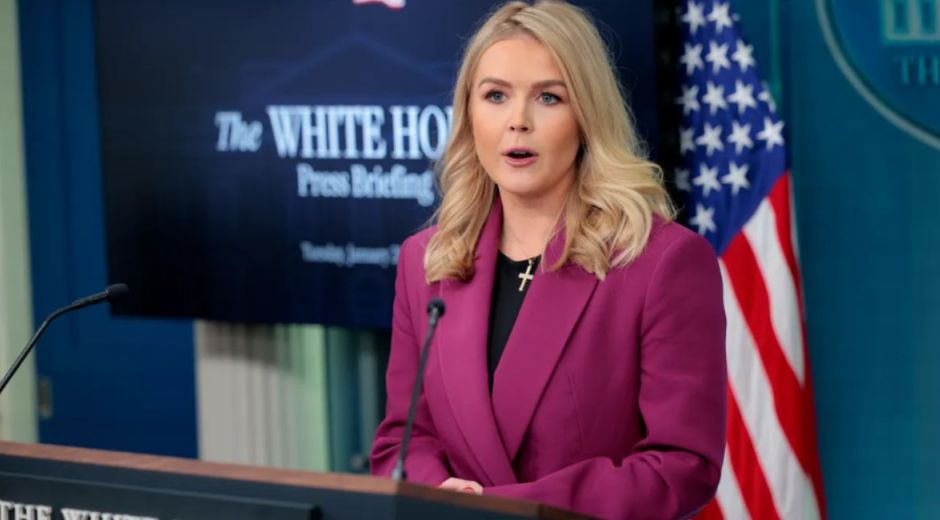 Karoline Leavitt, portavoz de la Casa Blanca