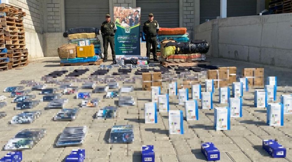 Policía del Magdalena. Mercancía incautada.