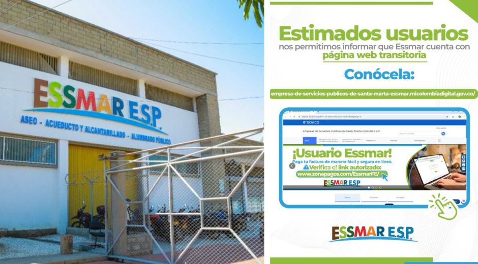 Essmar habilitó una página temporal